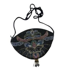 Magid vintage black Beaded Bag